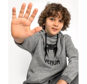 Venum Classic Hoodie For Kids in Heather Grey 07