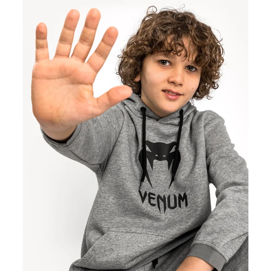 Venum Classic Hoodie For Kids in Heather Grey 07