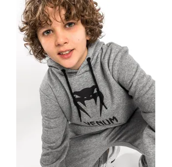 Venum Classic Hoodie For Kids in Heather Grey 07