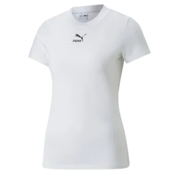 Puma White Classics Slim Tee - Style et Confort