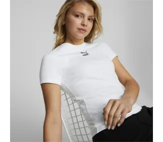 Puma White Classics Slim Tee - Style et Confort