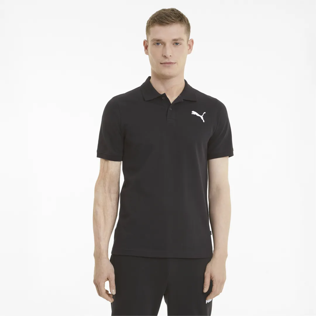 ESS Pique Polo Puma Black-cat - Polo de Golf Homme