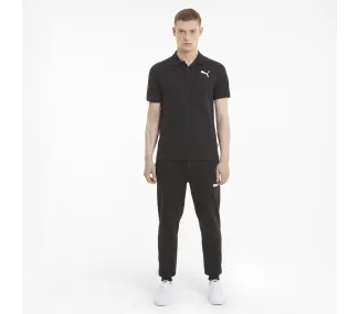 ESS Pique Polo Puma Black-cat - Polo de Golf Homme