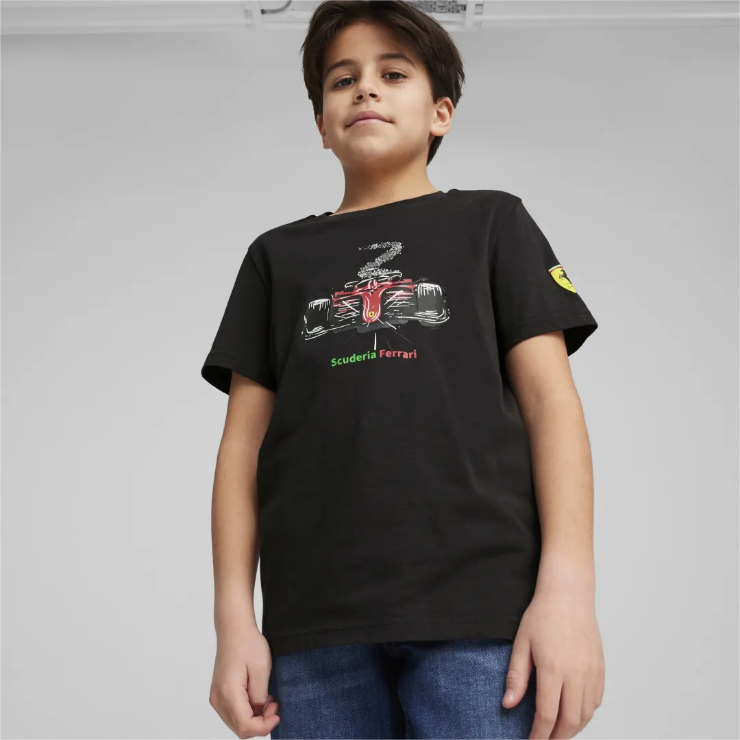 Ferrari Race Kids Graphic Tee PUMA Black | Enfants | Vêtements de sport