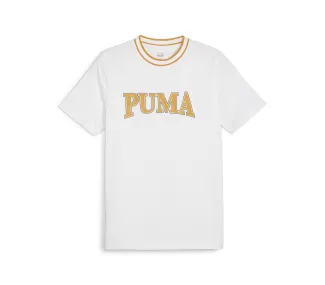 PUMA SQUAD Big Graphic Tee PUMA White - T-shirt de sport de haute qualité