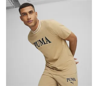 PUMA SQUAD Big Graphic Tee Prairie Tan - T-shirt de Sport