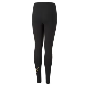 ESS+ Logo Leggings G Puma Black-Gold | Puma Women's Sportswear