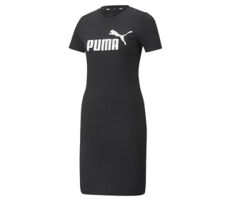 ESS Slim Tee Dress Puma Black - Robe Chic et Confortable