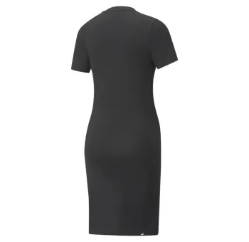 ESS Slim Tee Dress Puma Black - Robe Chic et Confortable