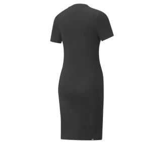 ESS Slim Tee Dress Puma Black - Robe Chic et Confortable