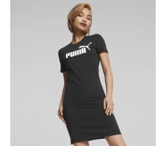 ESS Slim Tee Dress Puma Black - Robe Chic et Confortable