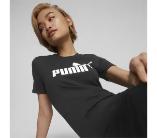 ESS Slim Tee Dress Puma Black - Robe Chic et Confortable