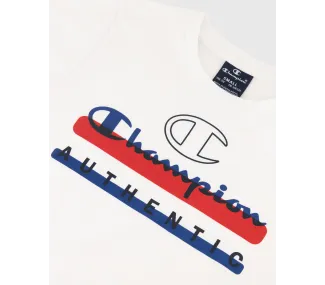 T-shirt Lifestyle Champion Blanc pour Garçon