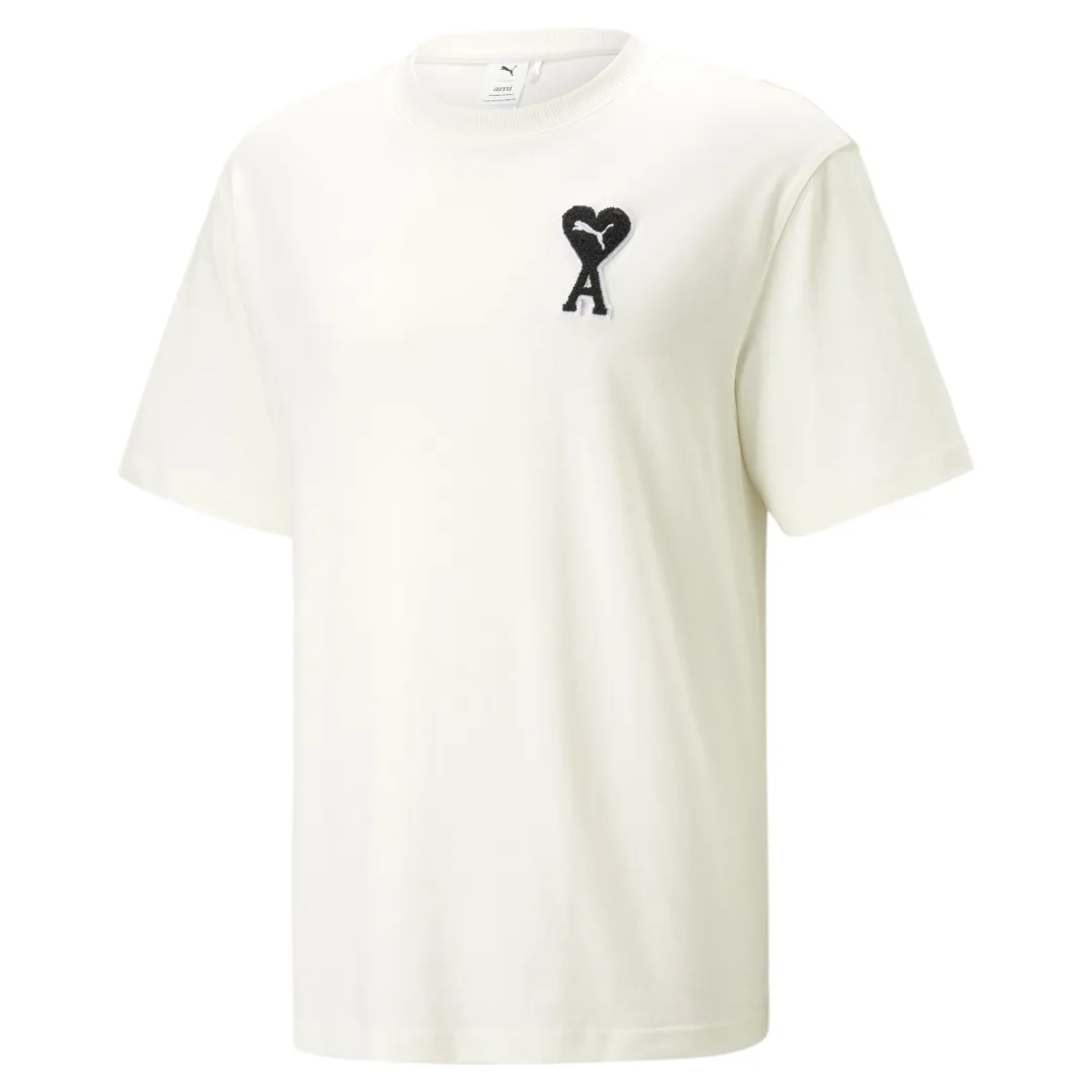 PUMA x AMI Tee Marshmallow - T-shirt haut de gamme