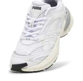 Velophasis PUMA White-Cool Mid Gray - Chaussures de Sport Tendance