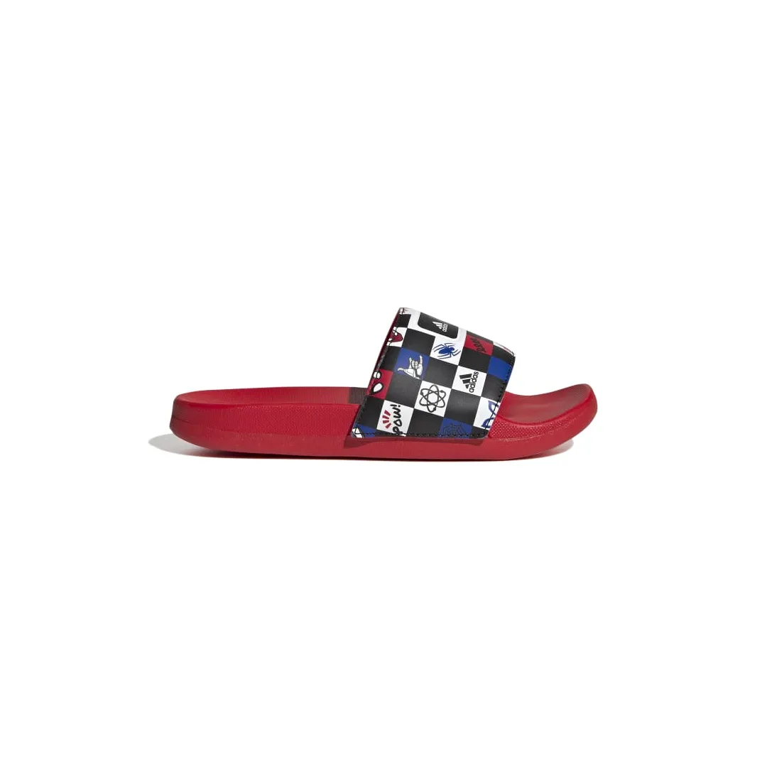 Sandales adilette comfort spiderman k - adidas pour enfants