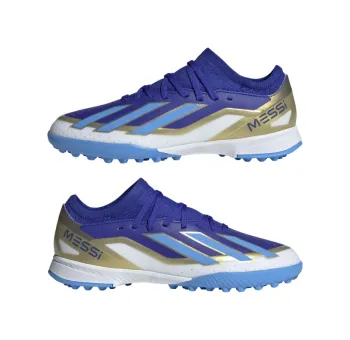 Chaussure Adidas Junior x crazyfast league tf j messi pour Terrain Turf