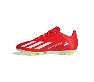 adidas X Crazyfast Club FXG J - Chaussure de Football Junior Légère et Confortable