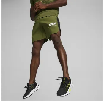 FUSE 7" 4-way Stretch Shorts in Olive Green