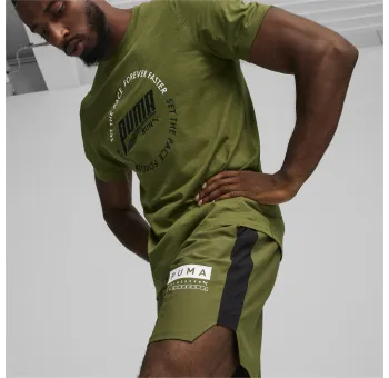 FUSE 7" 4-way Stretch Shorts in Olive Green