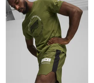 FUSE 7" 4-way Stretch Shorts in Olive Green