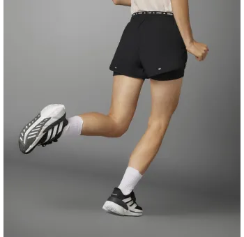 Short de Running 2 en 1 Adidas avec 3 Bandes - Collection Own the Run