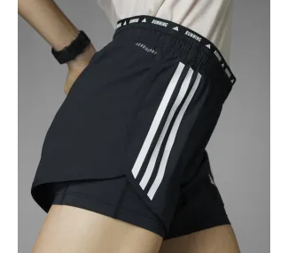 Short de Running 2 en 1 Adidas avec 3 Bandes - Collection Own the Run