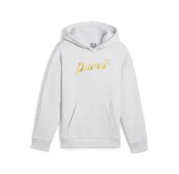 ESS+ SCRIPT Metallic Hoodie FL G - Vêtement de Mode Tendance